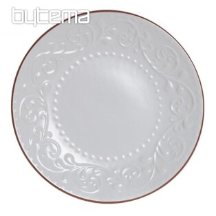 Dessert plate WHITE RELIEF 21x2.5cm