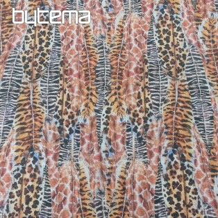Cheetah feathers decorative fabric