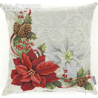 Christmas decorative pillow cover Christmas white and red roses