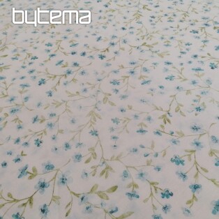 Mini sakura blue cotton fabric