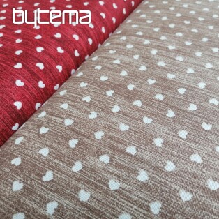 Decorative fabric Naira hearts beige