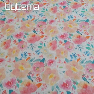 Decorative fabric Pastel flowers