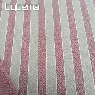 Decorative fabric Trebol stripes - burgundy 2 cm 65