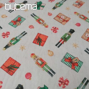 Nutcracker Christmas decorative fabric