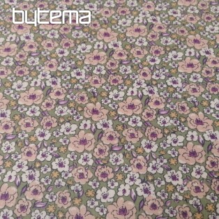 Cotton fabric KALMIA green