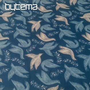 Cotton fabric Jay blue