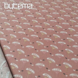 Cotton fabric Old pink cumin