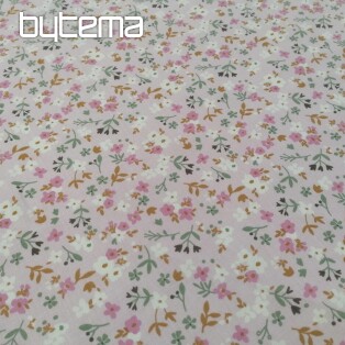 Cotton fabric Zalia flowers pink