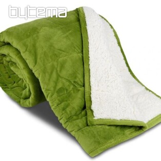 Microfiber blanket EXTRA SOFT SHEEP stitch khaki