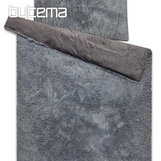 LONGINESS microflannel bedding, long pile - anthracite