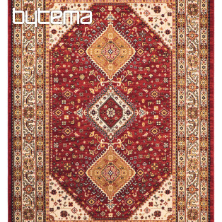 Luxury wool rug JENEEN 93 burgundy