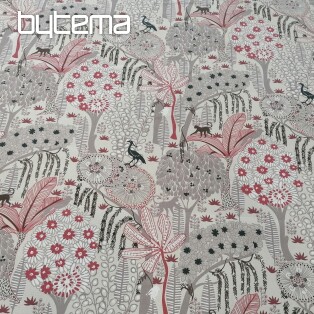 Cotton fabric JUNGLE beige