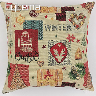 Classic winter Christmas decorative pillow cover