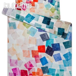 Microflannel microfiber bedding - colored cubes