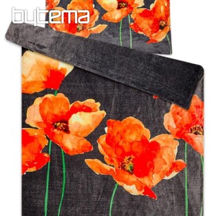 Microflannel microfiber bedding - Poppies