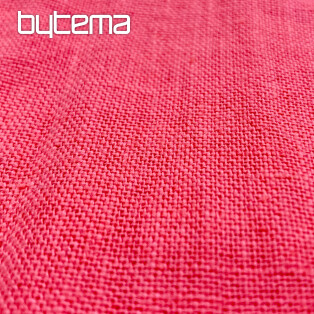 Linen fabric - pink CORAL