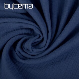 Gauze indigo cotton fabric