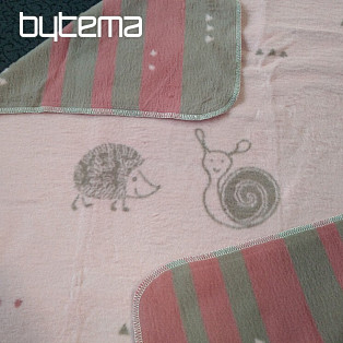 Children's blanket MAJA 1657/10 pink 75x100
