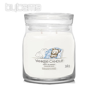 candle YANKEE CANDLE scent SOFT BLANKET GLASS MEDIUM 2 WICKS