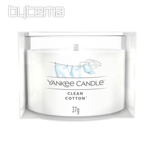 candle YANKEE CANDLE scent CLEAN COTTON IN GLASS 37g