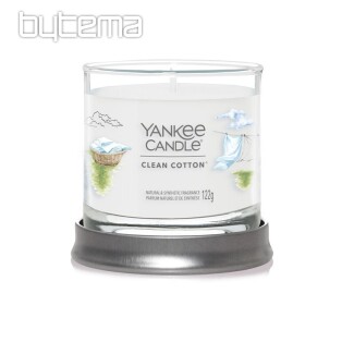 candle YANKEE CANDLE fragrance CLEAN COTTON TUMBER SMALL