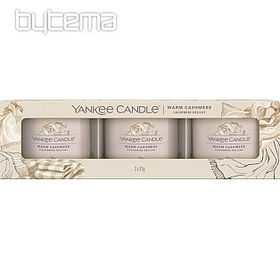 candle YANKEE CANDLE fragrance WARM CASHMERE SET of 3 pieces