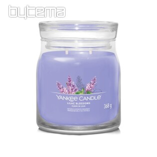 candle YANKEE CANDLE fragrance LILAC BLOSSOMS GLASS MEDIUM 2 wicks