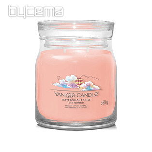 candle YANKEE CANDLE fragrance WATERCOLOUR SKIES GLASS MEDIUM 2 wicks