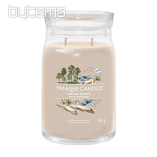 candle YANKEE CANDLE fragrance SEASIDE WOODS GLASS LARGE 2 wicks