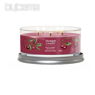 candle YANKEE CANDLE fragrance BLACK CHERRY TUMBER MEDIUM 5 wicks