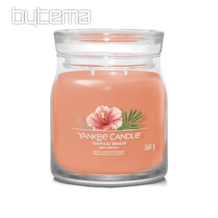 candle YANKEE CANDLE fragrance TROPICAL BREEZE GLASS MEDIUM 2 wicks