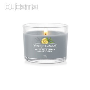 candle YANKEE CANDLE scent BLACK TEA and LEMON IN GLASS 37 g