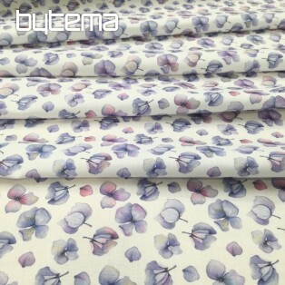 Decorative fabric Purple flowers