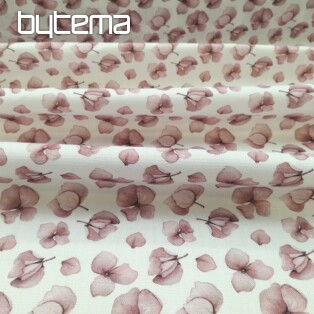 Decorative fabric Montana old pink flowers