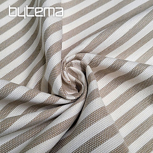 Decorative fabric LEO BEIG beige stripe