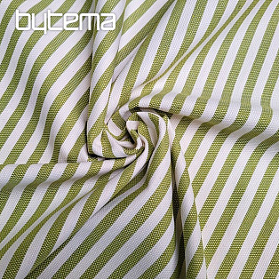 Decorative fabric LEO VERDE green stripe