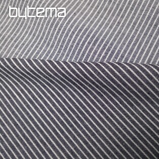 Decor. fabric ANTHRACITE/white STRIPE