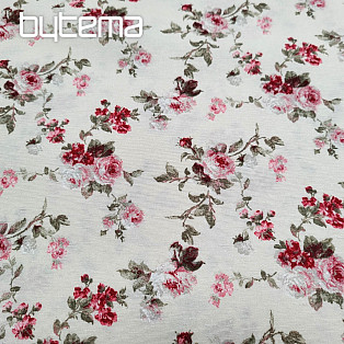 Decorative fabric RED ROSE ALISA