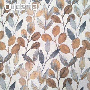 Decorative fabric HOJAS GRAY LEAVES