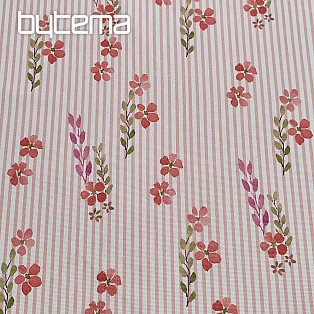 Decorative fabric AVIGNON PINK STRIPE