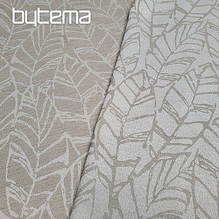 Decorative fabric MALVIA leaves beige