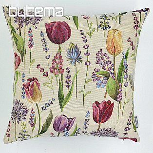 Tapestry cushion cover TULIP SPRING