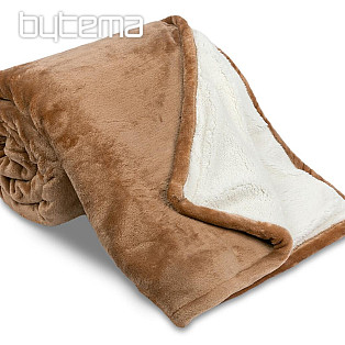 blanket Sheep smooth CHOCOLATE 150x200