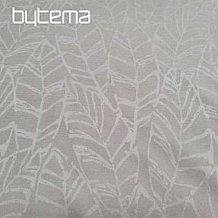 Decorative fabric MALVIA leaves CREAM