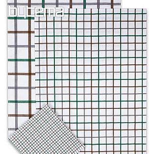 Jacquard tea towels MIX CHECK GREEN