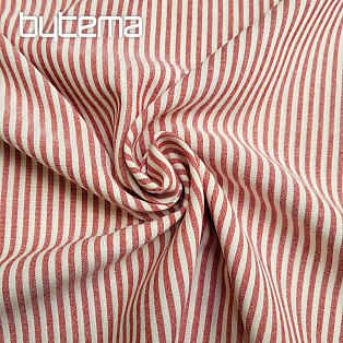Decorative fabric RAYTIS ROUGE RED