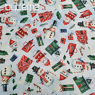 Decorative fabric MR SNOWMAN