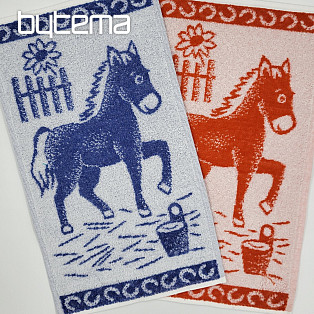 Children's towel HORSE - mix of colors