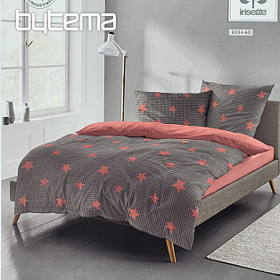 Luxury flannel bedding IRISETTE 8334-60 DUBLIN red stars