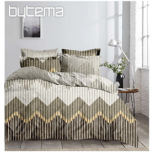 bed linen made of microfiber microflannel - LATTE